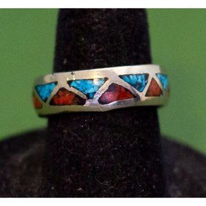 Vintage Medieval Silver Tone Ring Size 6, K28